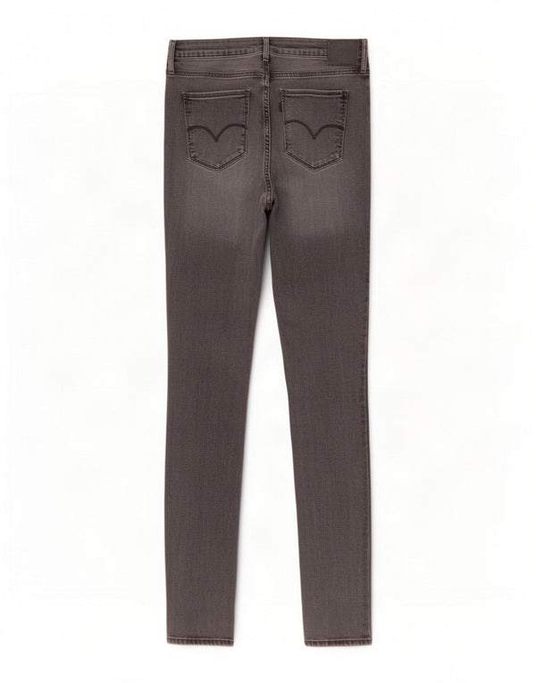 Jeans skinny a vita alta Levi's 721 da donna W31 L32 Lyocell grigio