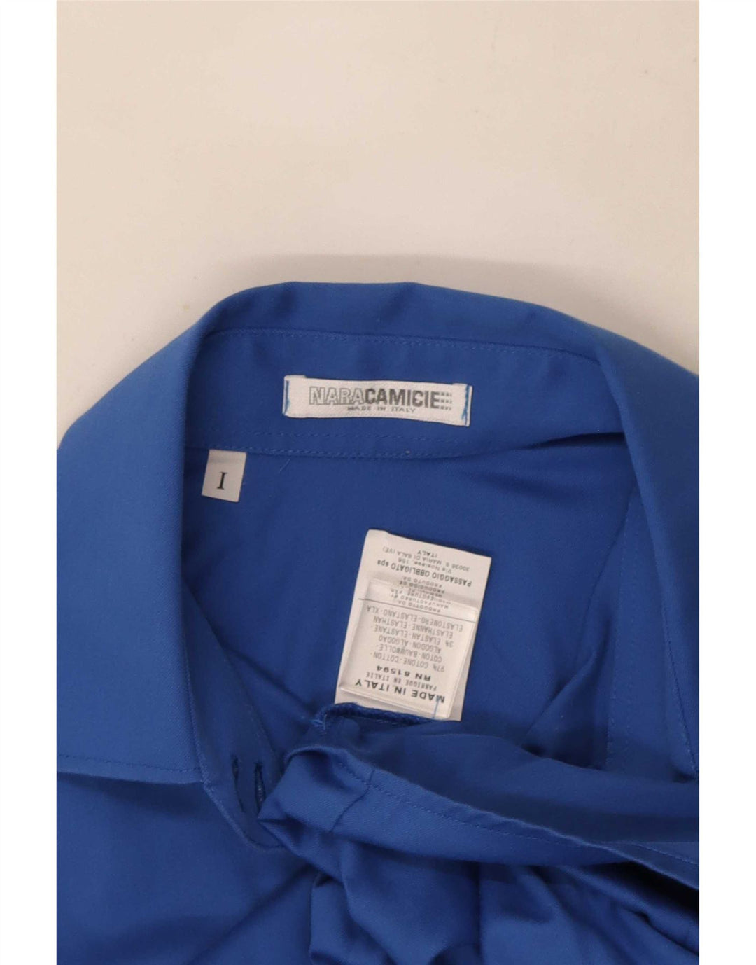 Naracamicie Chemise Femme UK 12 Coton Bleu Moyen