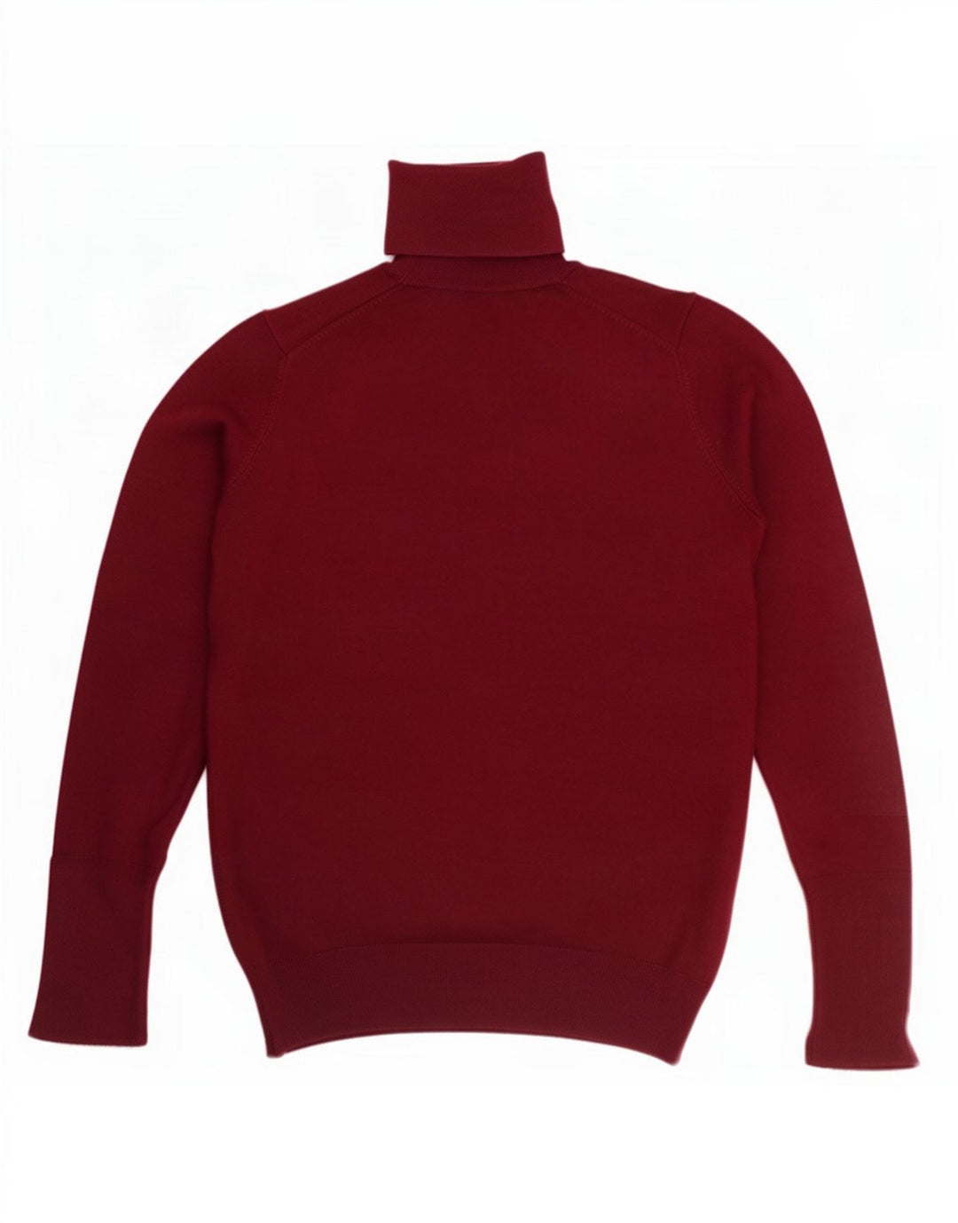 Zara Womens Roll Neck Jumper Sweater UK 12 Medium Burgundy