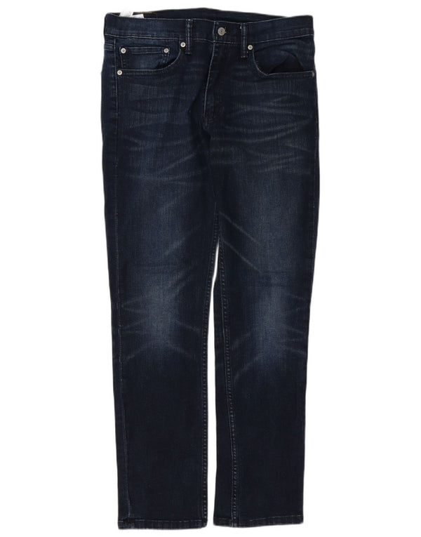 Levi's Mens 511 Tapered Slim Jeans W34 L32 Navy Blue Cotton