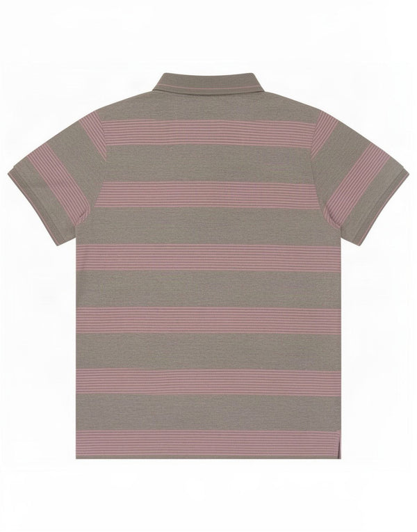 Champion Polo Homme Gris Moyen Rayé