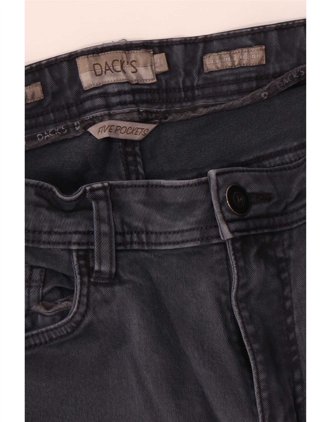 Jeans dritti da uomo di Dack IT 50 Large W32 L31 Cotone blu navy