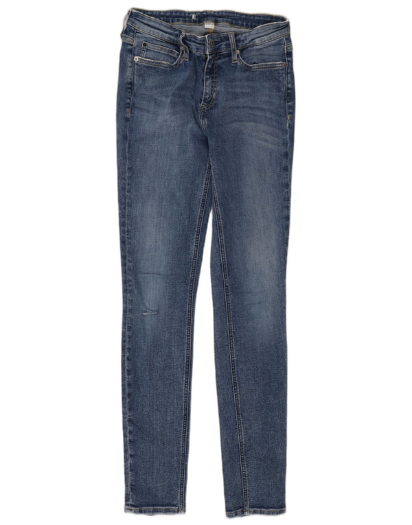 Damskie jeansy Skinny Calvin Klein W28 L32 Niebieskie