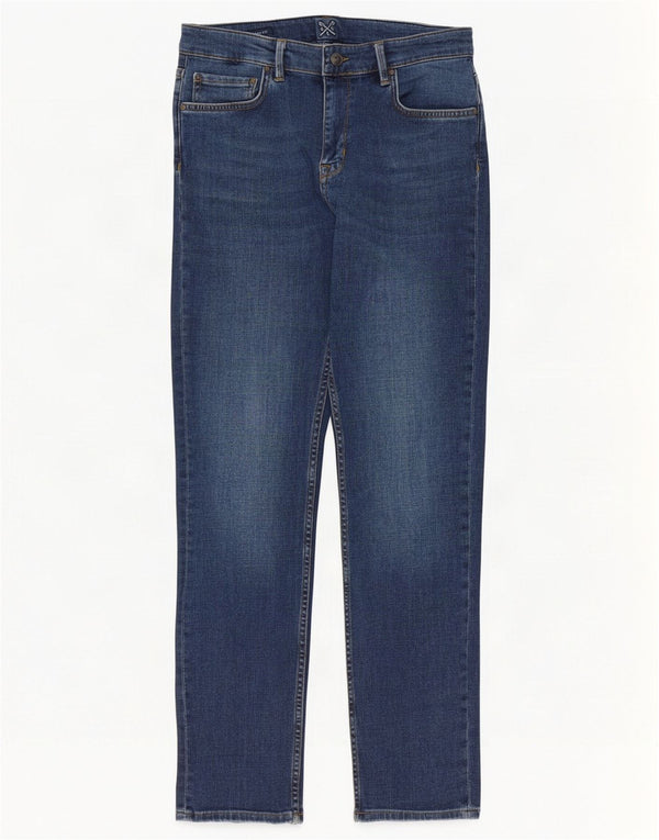 Crew Clothing Womens Straight Jeans UK 10 Small W30 L30 Blue Cotton