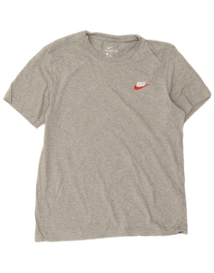 T-shirt Nike da uomo in cotone mélange grigio medio