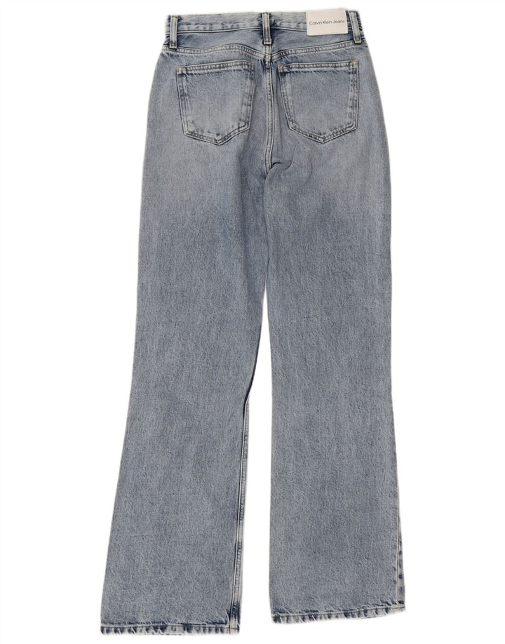 Calvin Klein Mens Bootcut Jeans W30 L33 Blue Cotton