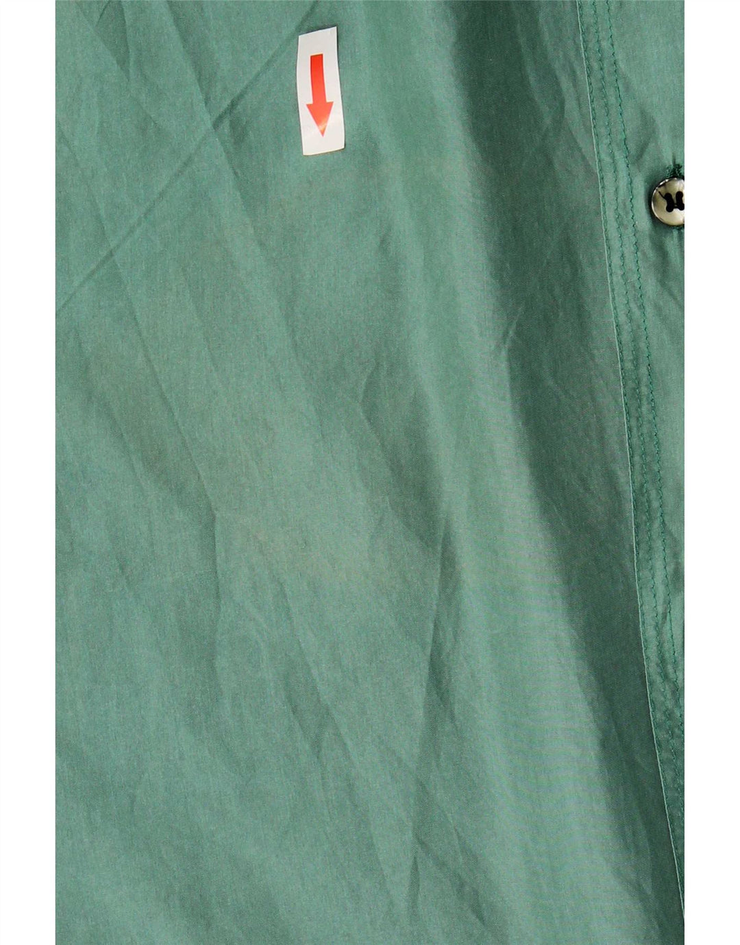 Vinci Mens Short Sleeve Shirt Small Green Silk