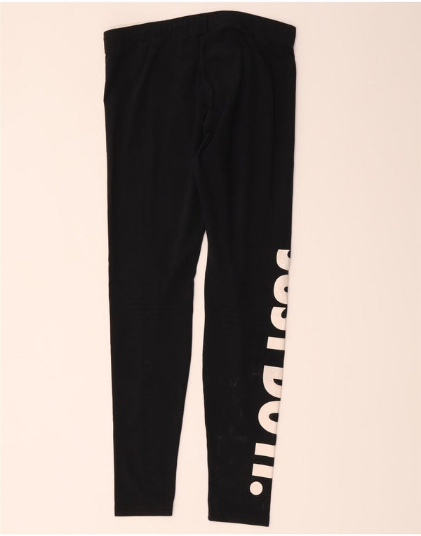 Nike Leggings graphiques pour femmes UK 12 coton noir moyen