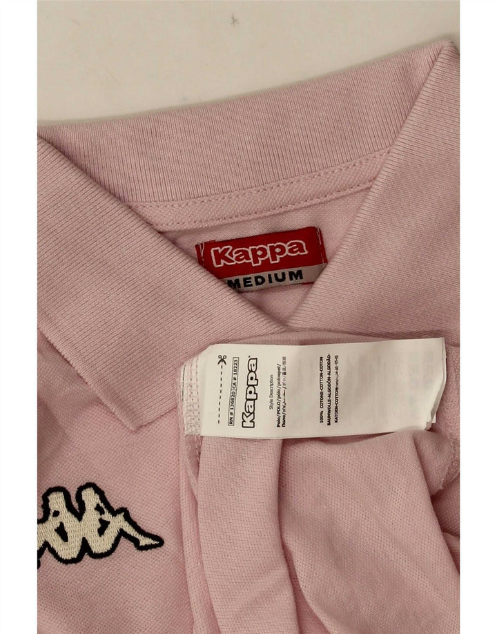 Polo Kappa da donna UK 12 cotone rosa medio
