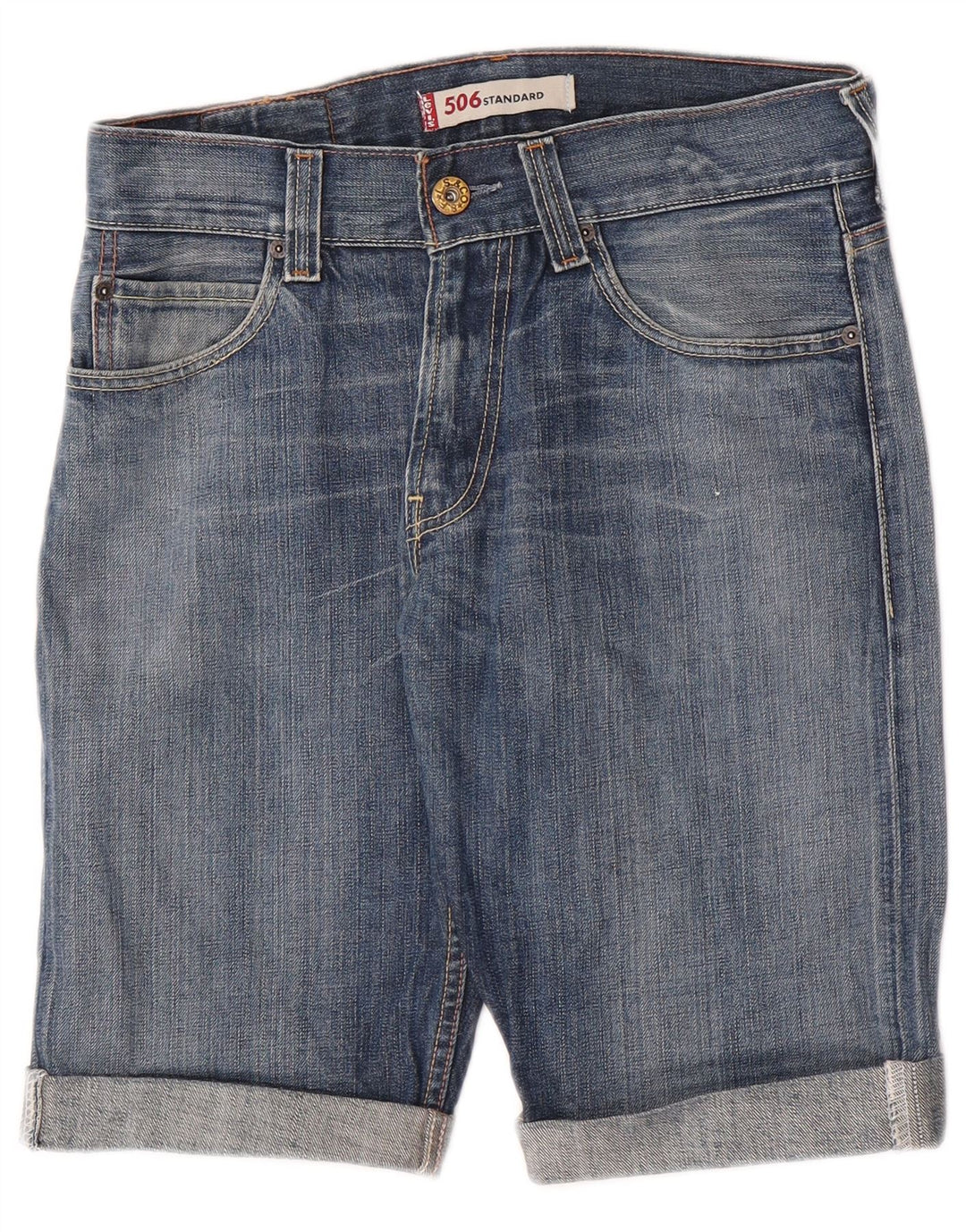 Levi's Mens 506 Denim Shorts W31 Medium Blue Cotton