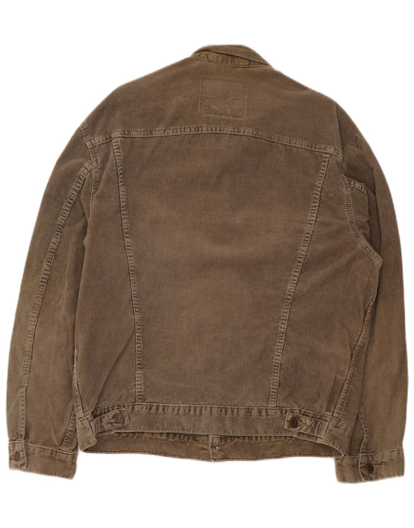 Levi's Womens Corduroy Jacket UK 40 Large Brown Cotton