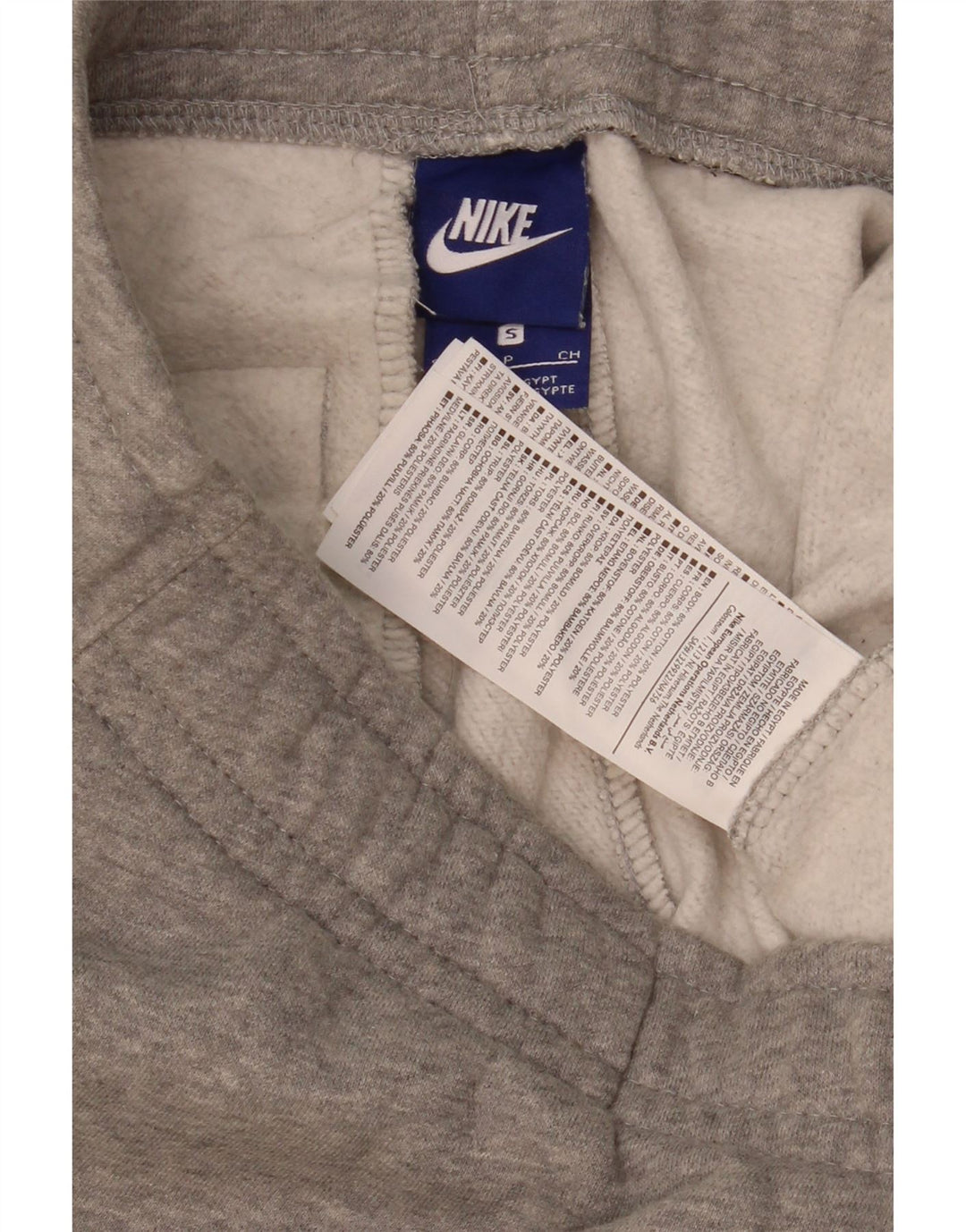 Nike Mens Tracksuit Trousers Joggers Small Grey Cotton