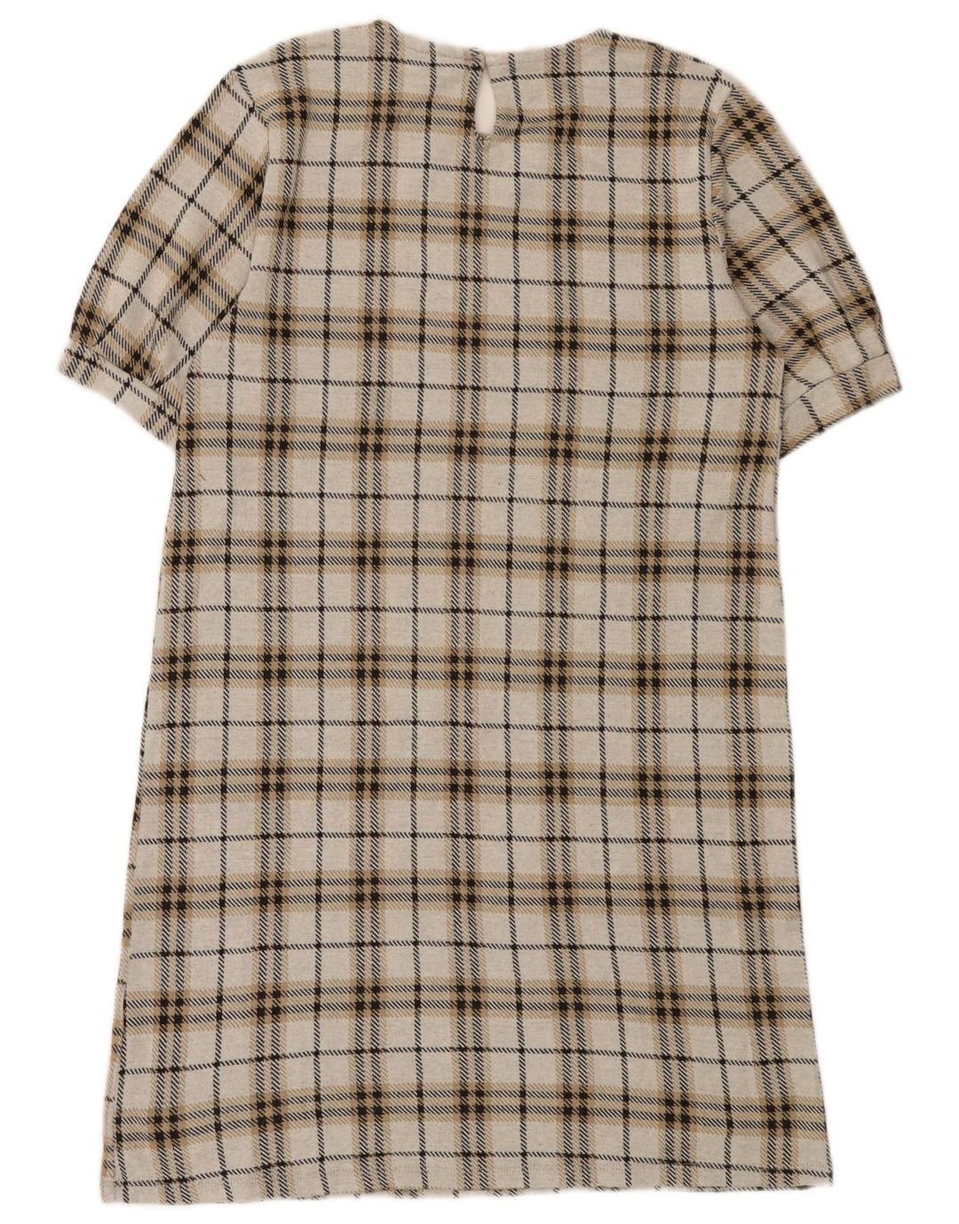 Zara Womens Shift Dress UK 12 Medium Grey Check