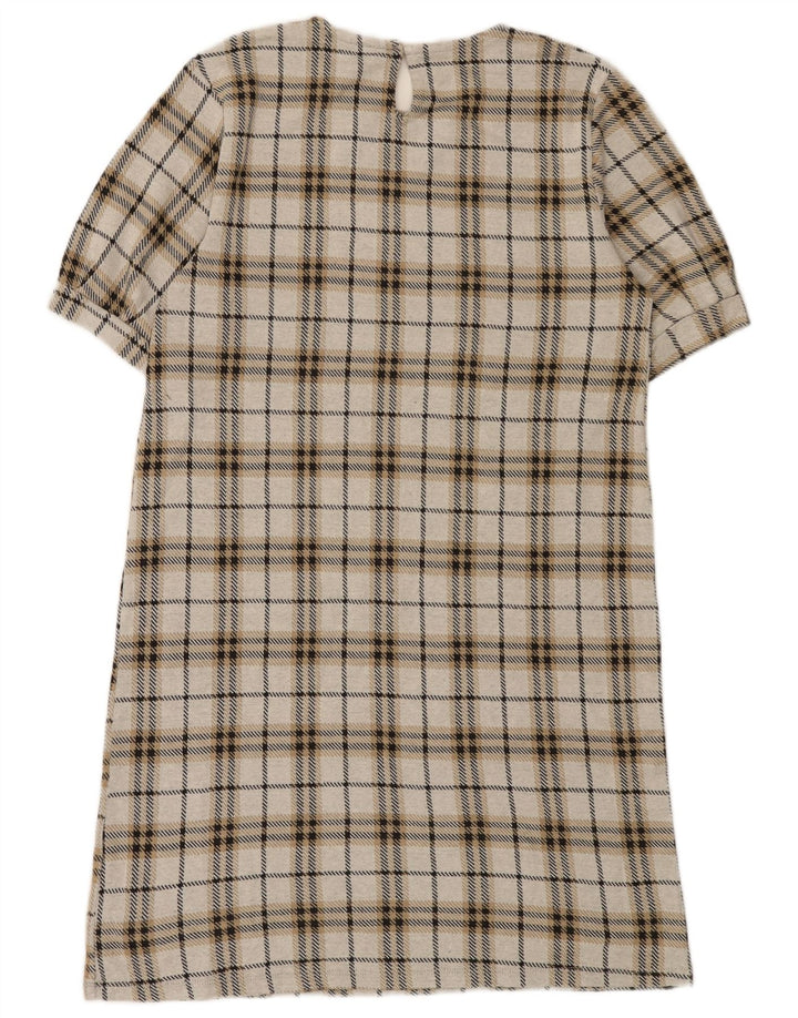 Zara Womens Shift Dress UK 12 Medium Grey Check