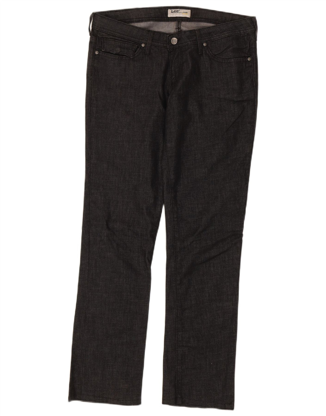 Jeans Lee Bootcut con patta corallo da donna W30 L30 cotone grigio