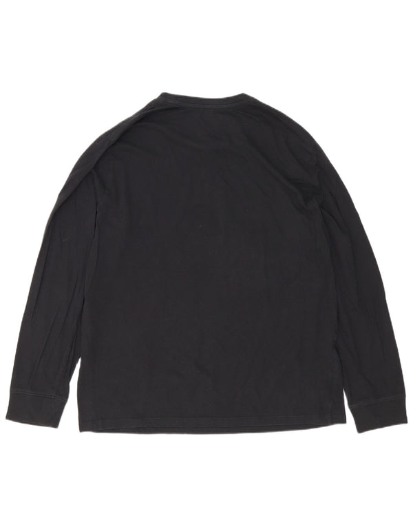 Levi's Mens Graphic Top Long Sleeve Large Black Cotton