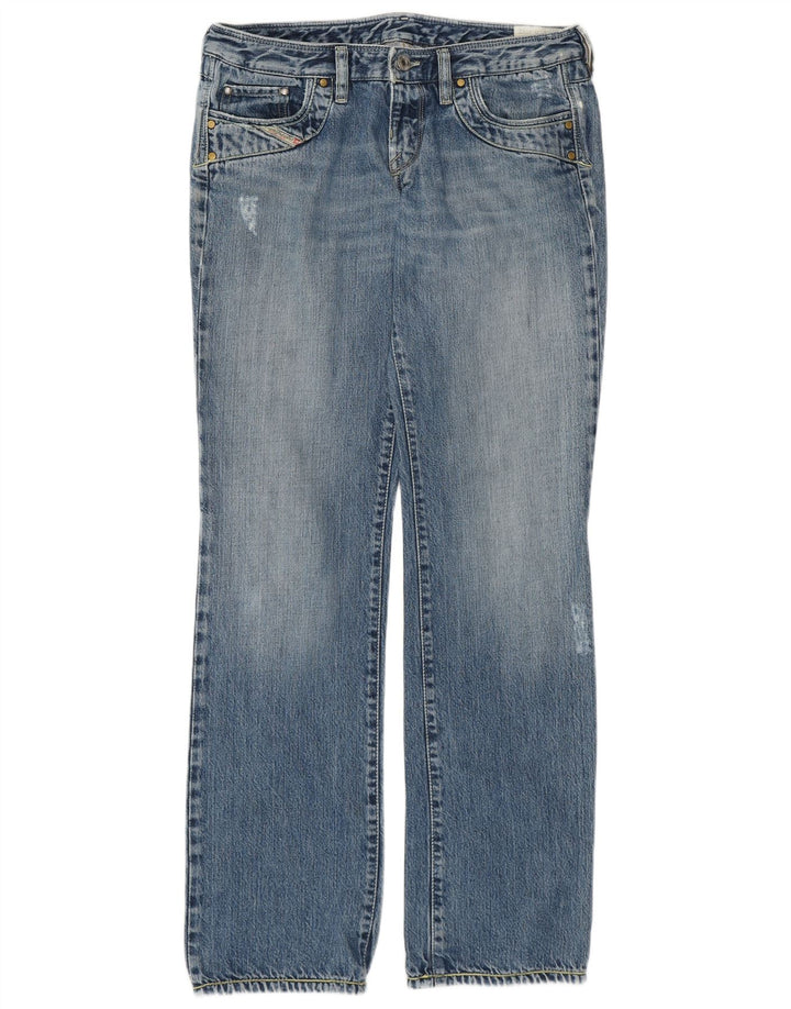Diesel Womens Kycut Straight Jeans W30 L32 Blue Cotton