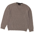 Suéter masculino Marks & Spencer regular fit com decote em V cinza médio