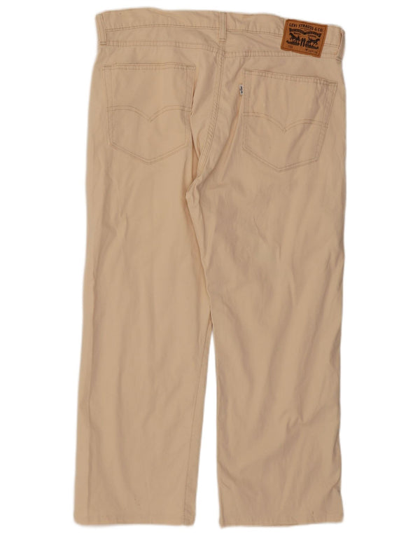 Pantaloni casual dritti con grafica Levi's da donna 751 W38 L26 Beige floreale