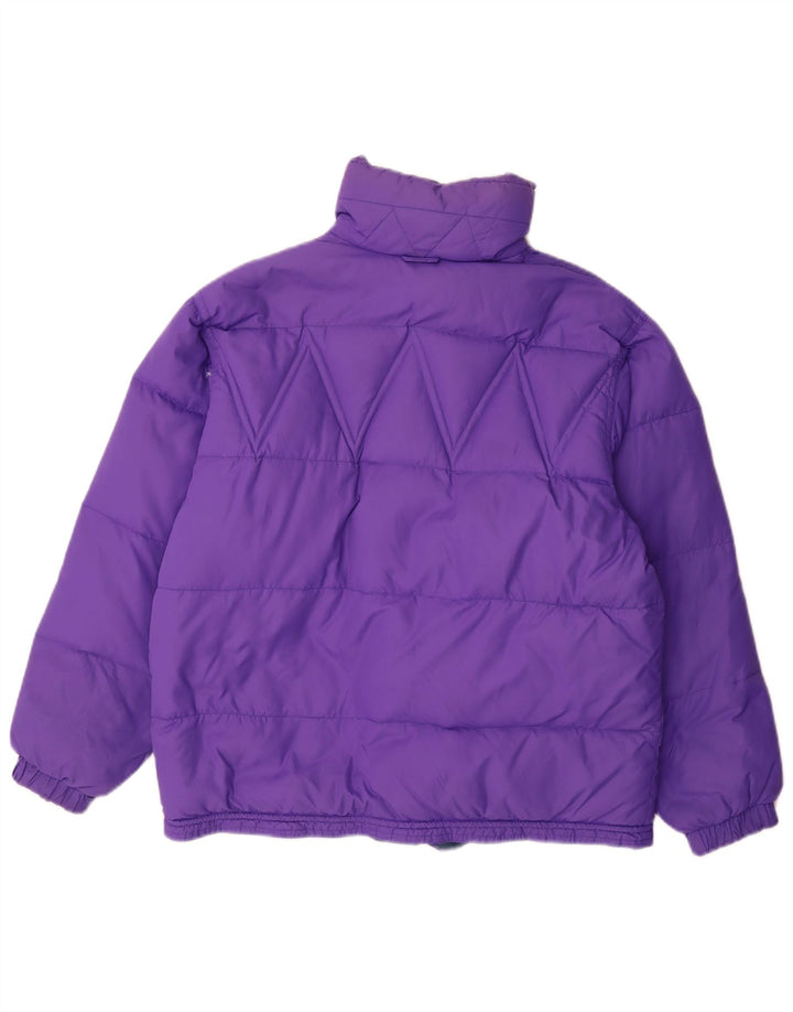 Geo Spirit Womens Padded Jacket IT 42 Medium Purple Polyamide