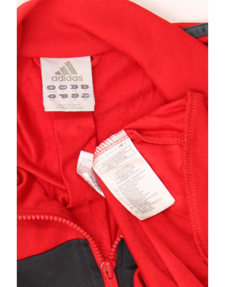 Adidas Veste de survêtement pour homme UK 36/38 Petit Rouge Colorblock Polyester
