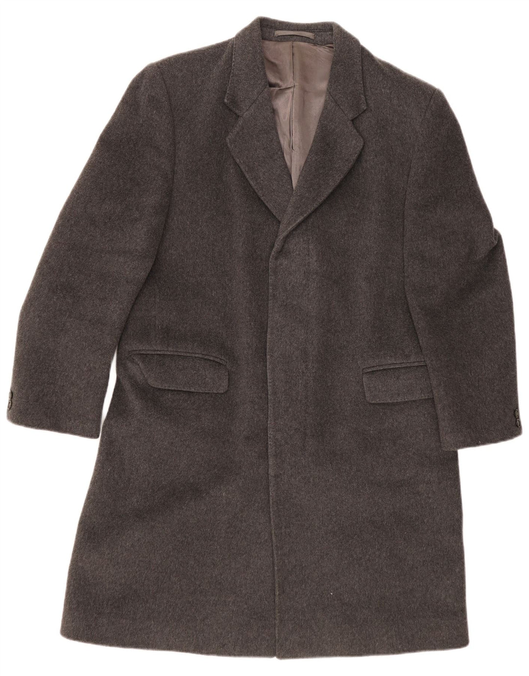 Kilmaine Mens Chesterfield Coat UK 36 Small Grey Wool