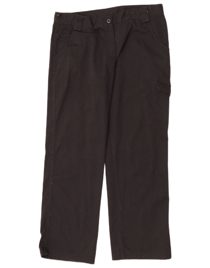 Dickies Womens Straight Cargo Trousers UK 14 Large W32 L30 Black Polyester