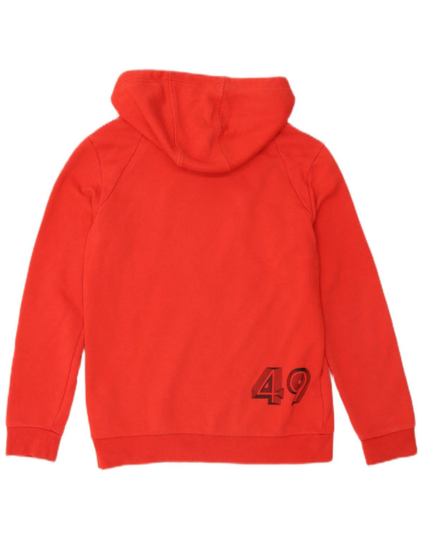 Adidas hættetrøje til drenge 11-12 år Rød Colourblock Bomuld