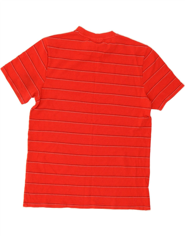 FILA Mens T-Shirt Top Medium Red Striped Cotton Vintage Fila and Second-Hand Fila from Messina Hembry 