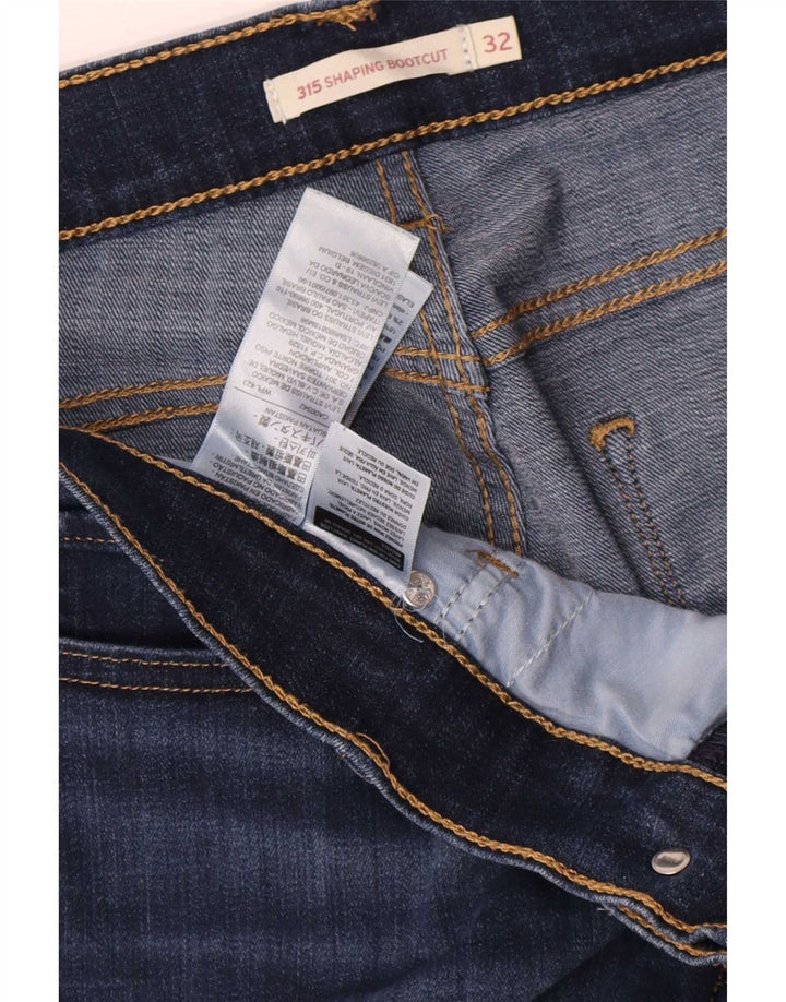 Levi's Donna 315 Shaping Bootcut Jeans W32 L32 Cotone Blu Navy