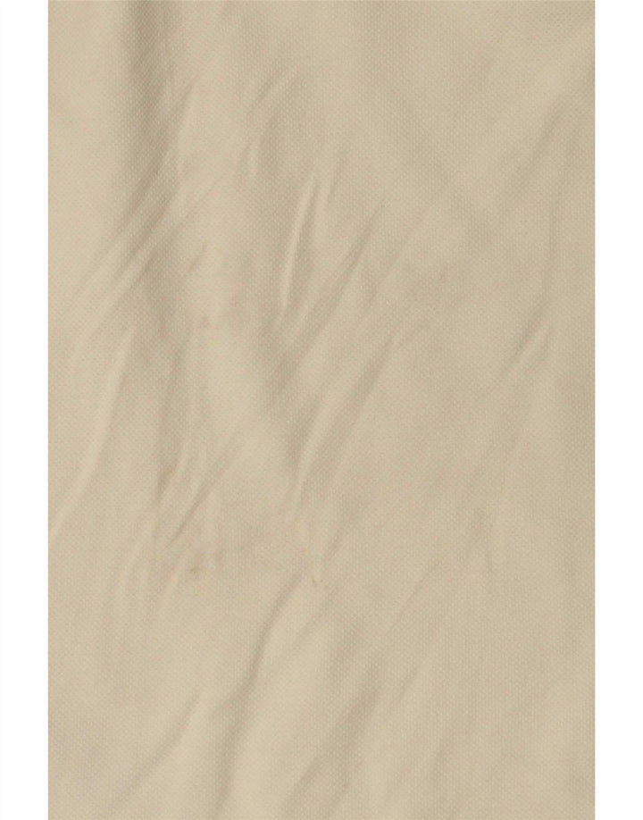 Fred Perry Mens Long Sleeve Polo Shirt Small Off White Cotton