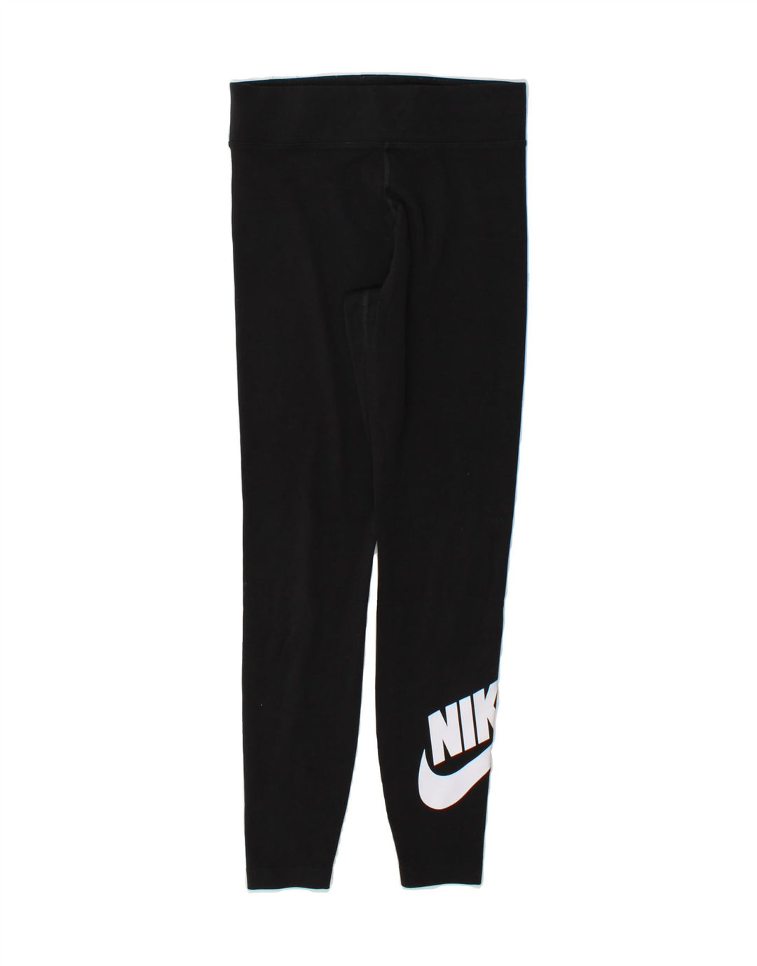 NIKE Womens Graphic Leggings UK 10 Small  Black Cotton Vintage Nike and Second-Hand Nike from Messina Hembry 
