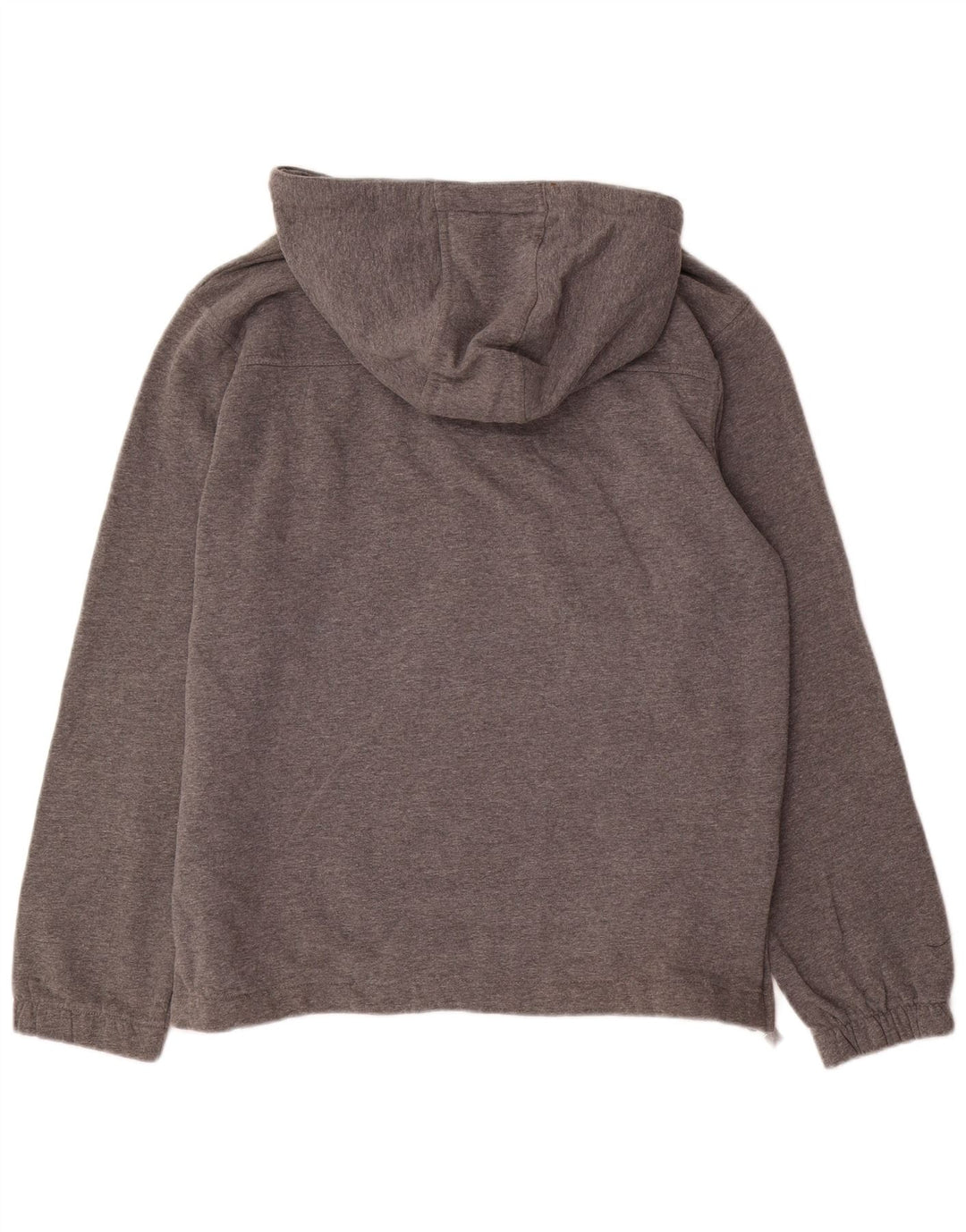 Ellesse Womens Oversized Graphic Hoodie Jumper UK 12 Medium Grey Flecked