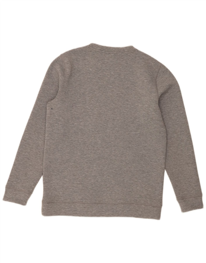 Quiksilver Herre grafisk sweatshirt jumper stor grå polyester