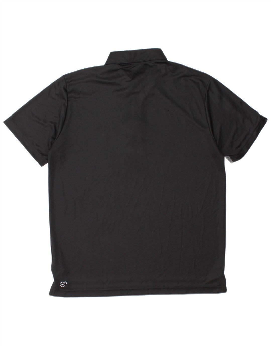 PUMA Mens Polo Shirt Large Black Colourblock Polyester