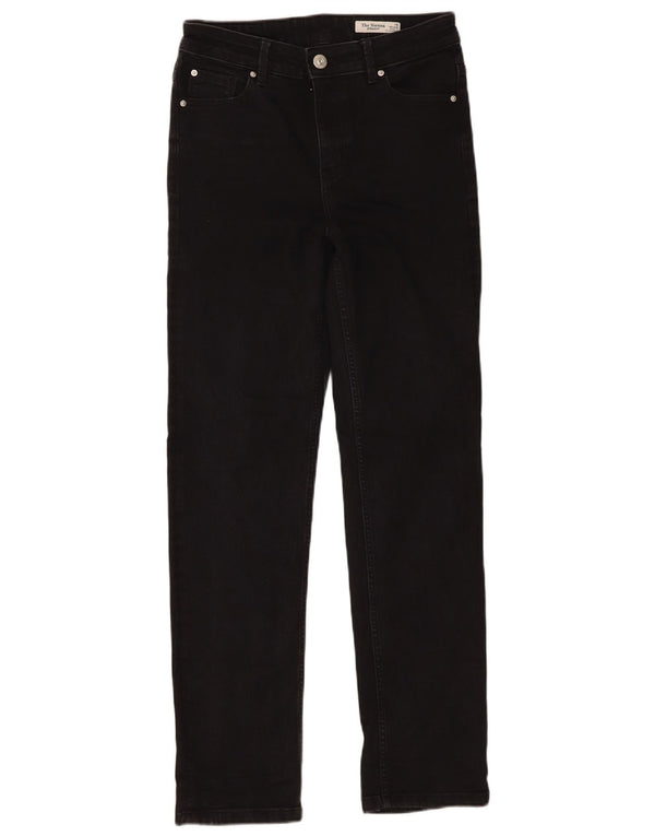 Marks & Spencer ženske ravne traperice Sienna UK 10 male W30 L30 crne