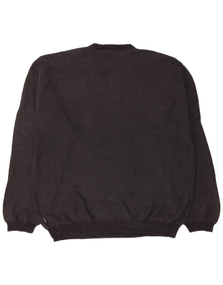 Izod Pull col V pour homme 2XL en coton noir