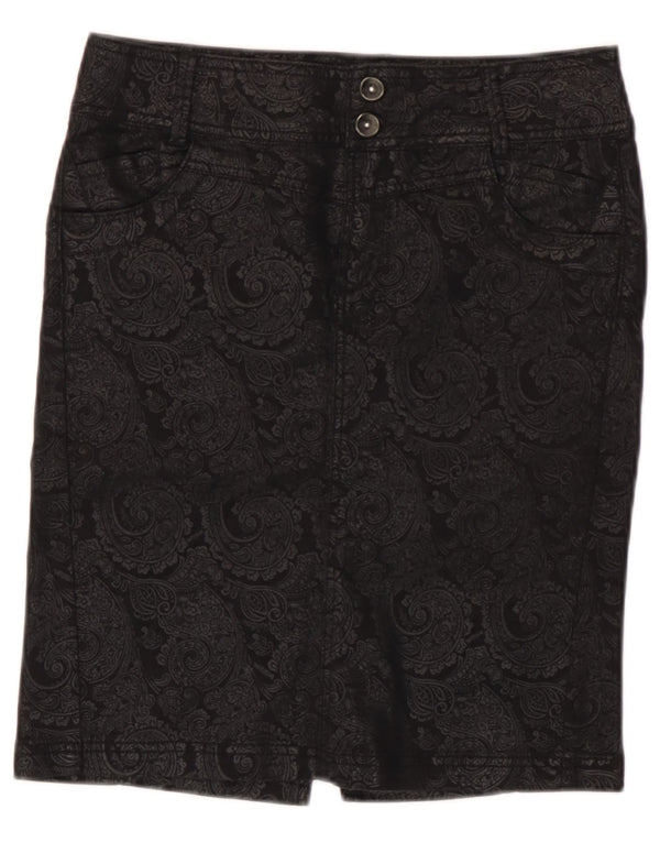 Falda lápiz Desigual para mujer EU 38 Medium W28 Black Paisley