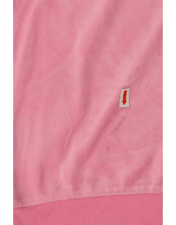 ADIDAS Meninas Suéter Jumper 9-10 Anos Rosa Algodão