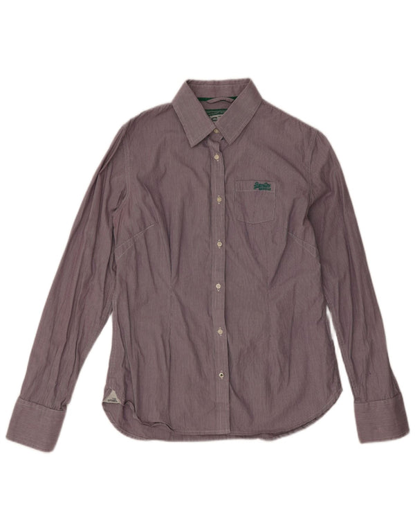 Camicia da uomo Superdry in cotone a quadri viola grande