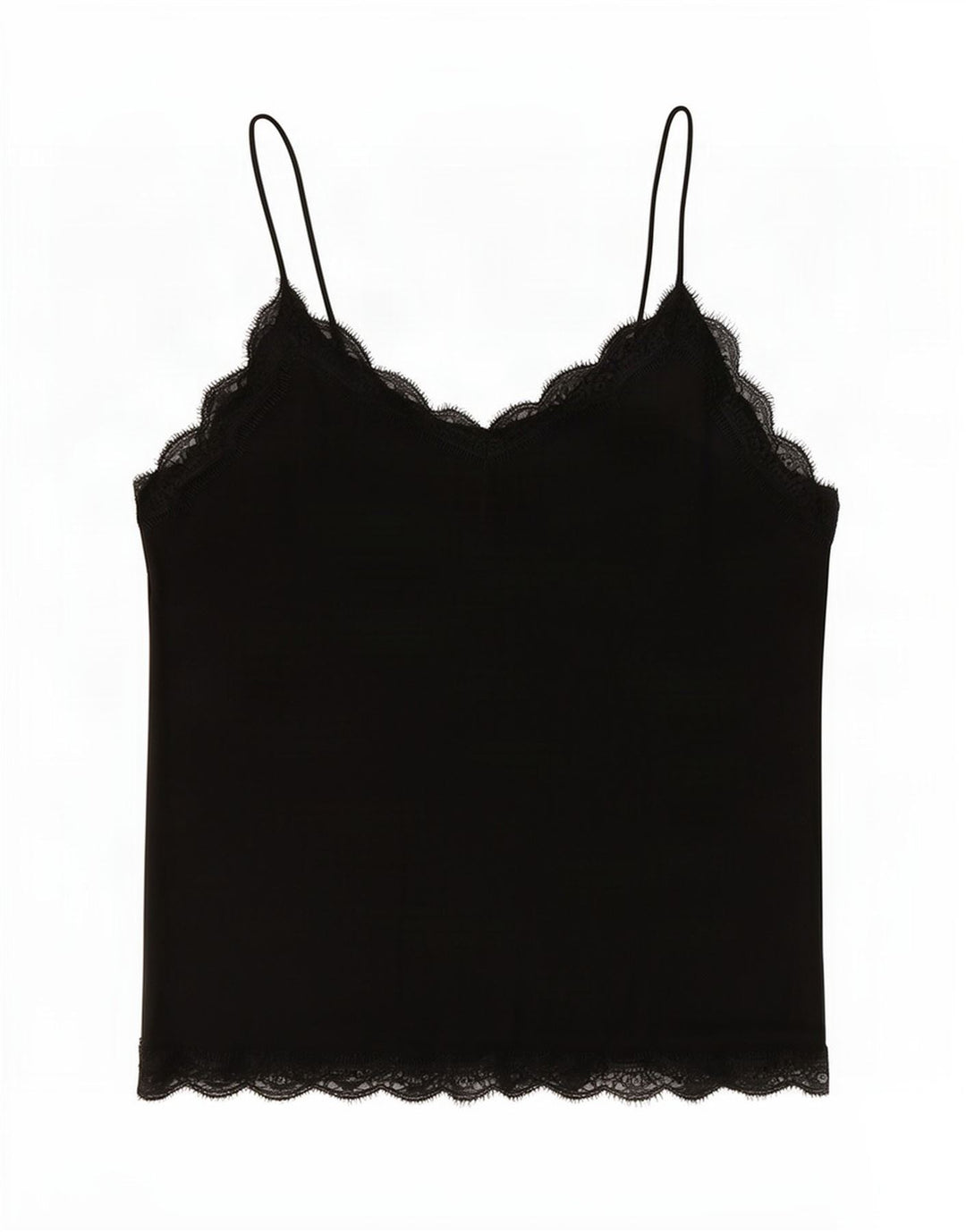 Zara Womens Crop Cami Top UK 16 Large Black Polyester