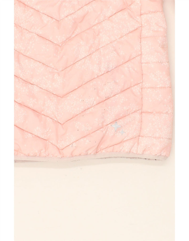 MCKINLEY Girls Abstract Pattern Hooded Padded Jacket 11-12 Years Pink Vintage McKinley and Second-Hand McKinley from Messina Hembry 
