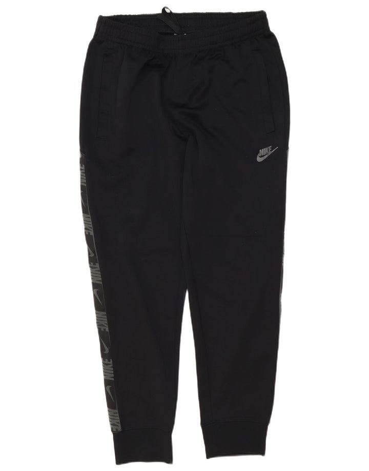 Nike Mens Graphic Tracksuit Trousers Joggers Medium Black Polyester