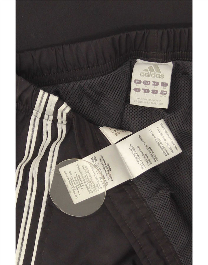 Adidas Womens Tracksuit Trousers Joggers UK 14 Medium Black Polyester
