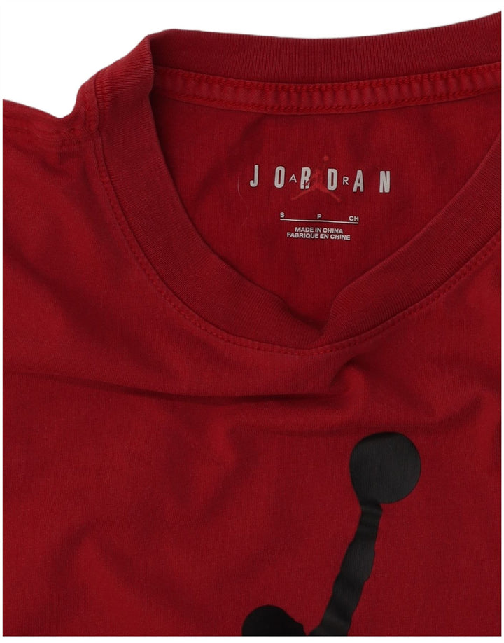 Męski T-shirt z grafiką JORDAN, mały, czerwony