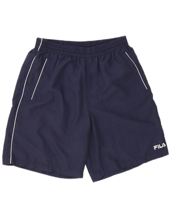 Fila Mens Sport Shorts Grande Poliéster Azul Marinho