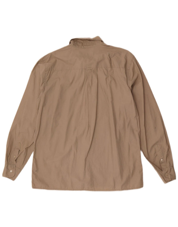 Lee Mens Shirt XL Beige Cotton