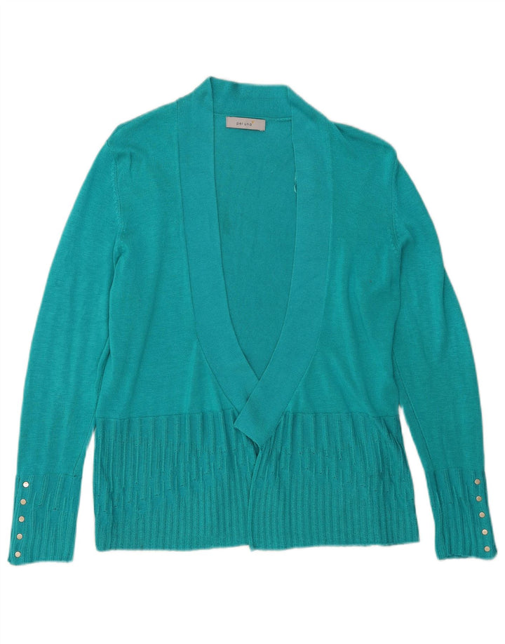 Marks & Spencer Womens Per Una Open Cardigan Sweater UK 14 Large Turquoise