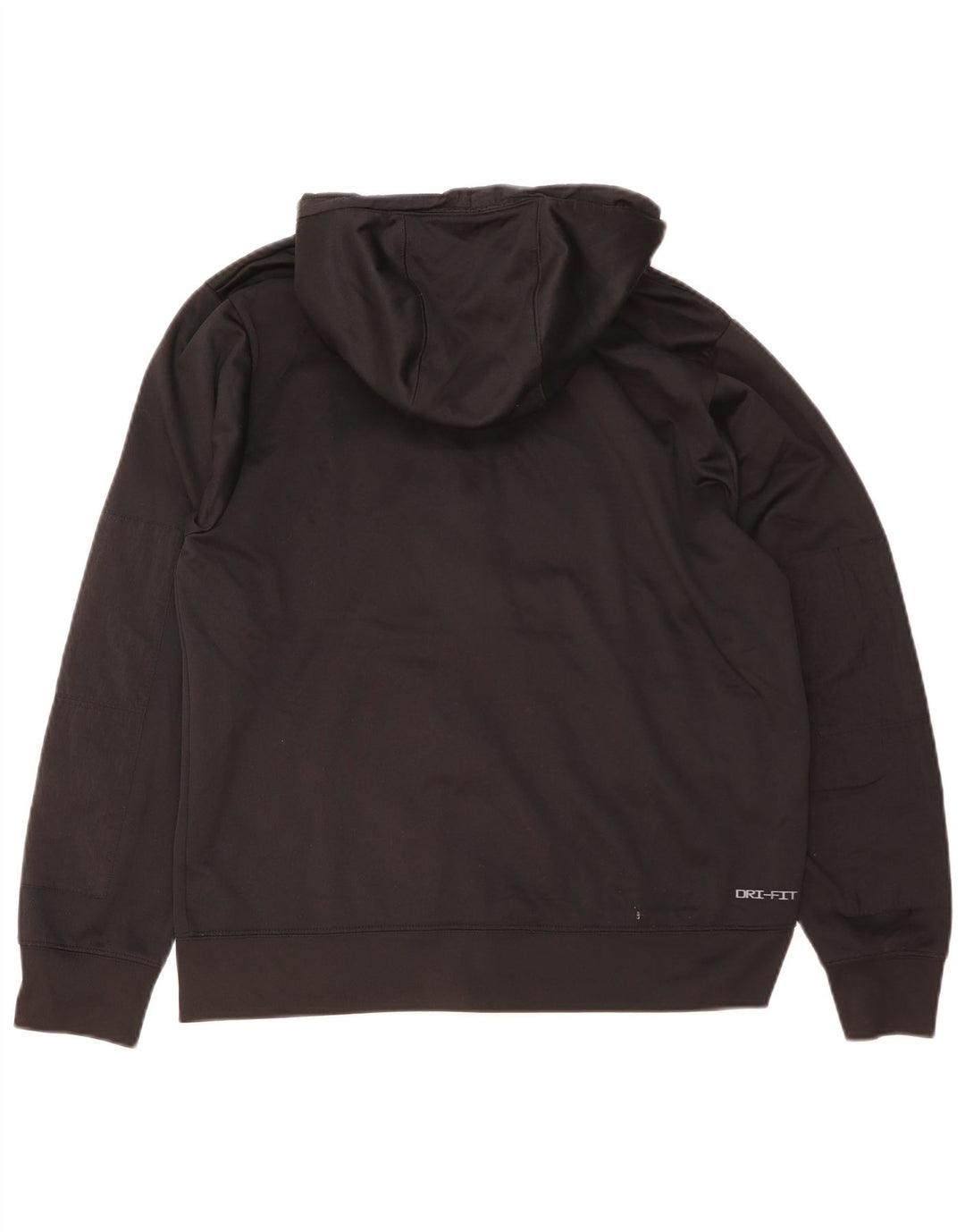 Nike Mens Dri Fit Zip Hoodie Sweater Medium Black Polyester