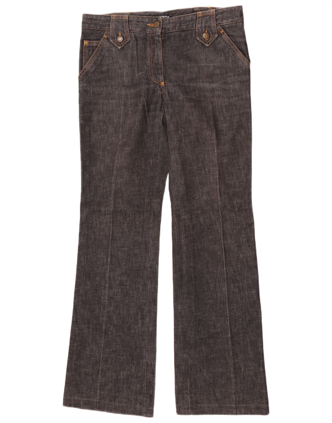 Dolce & Gabbana Womens Flared Jeans IT 44 Medium W32 L33 Grey Cotton